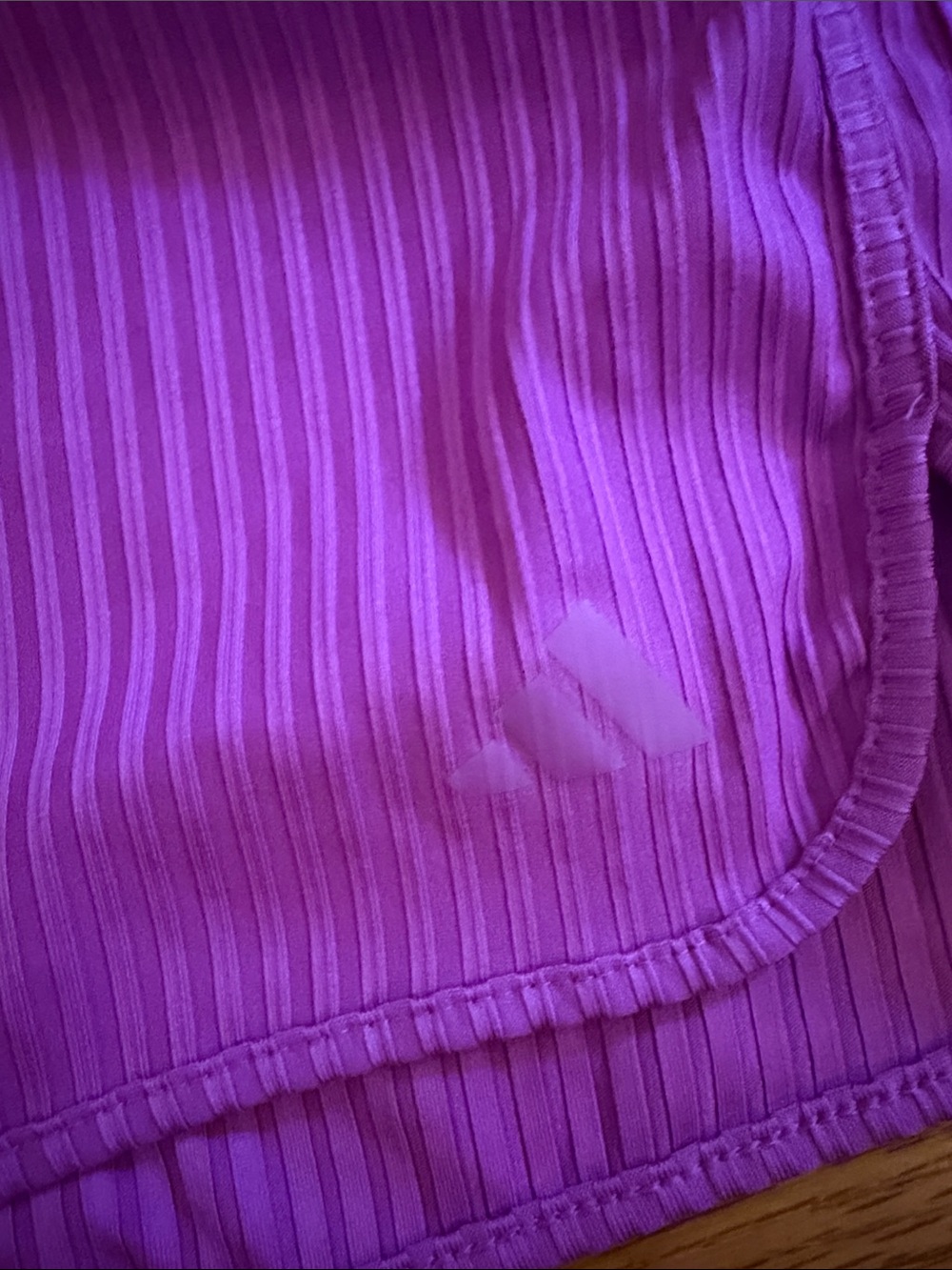 adidas Ribbed Athletic Shorts in Bright Magenta/purple - Picture 2 of 5
